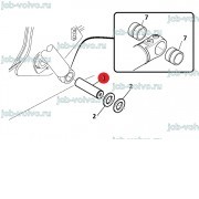 Палец крепления основания г/цилиндра подъема передней стрелы к раме [87553363] для B90B, B110B, B115B