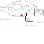 Палец левый (крепления штока г/цилиндра подъема передней стрелы) [85801050] для New Holland B90B, B110B, B115B