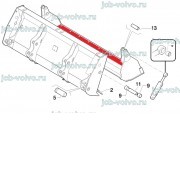 Нож челюсти переднего ковша [85801034] для New Holland B90B, B110B, B115B