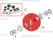 Ремкомплект дифференциала [ 87542787, 68442, 66165, 68548 ] для NEW HOLLAND B90B, B110B, B115B