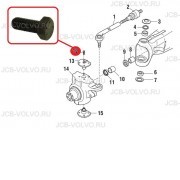 Болт крепления шкворня [ 86509867, 85807969 ] для NEW HOLLAND B90B, B110B, B115B