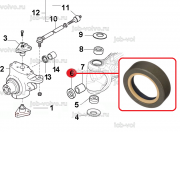 Сальник на полуось в чулок [ 295151A1, 134363, 116722 ] для NEW HOLLAND B90B, B110B, B115B