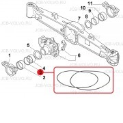 Уплотнение (О-кольцо) [ 9968008, 28498, 84570815 ] для NEW HOLLAND B90B, B110B, B115B