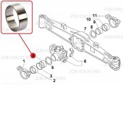 Втулка [ 9968010, 124592, 83961191, 47109186 ] для NEW HOLLAND B90B, B110B, B115B