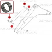 Втулка г/цилиндра стрелы [ 6195026M1 ] для Terex TLB840 , TLB890 , TLB990