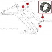 Втулка г/цилиндра рукояти [ 6196006M1 ] для Terex TLB840 , TLB890 , TLB990