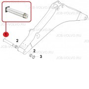 Палец (Крепление стрелы к поворотному блоку) [ 6115008M91 ] для Terex TLB840 , TLB890 , TLB990