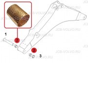Втулка в стрелу (Крепление стрелы к каретке) [ 6111821M1 ] для Terex TLB840 , TLB890 , TLB990