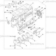 Блок цилиндров [ZZ50311] для TEREX 860, 970, 980.