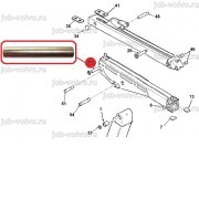 Палец (Крепление основания ГЦ телескопической рукояти) [3501624M1] для экскаваторов-погрузчиков TEREX серии TX