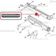 Палец (Крепление штока ГЦ телескопической рукояти) [3501625M1] для экскаваторов-погрузчиков TEREX серии TX