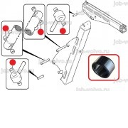 Втулка (в гидроцилиндр стрелы и рукояти) [ 3484843M1 / 6194562M1 / 6195253M1 ] для экскаваторов-погрузчиков TEREX серии TX