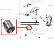 Втулка в шток г/цилиндра поворота [3623360M1 / 6195198M1] для TEREX серии TX