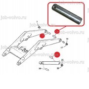 Палец (Крепление ГЦ подъема передней стрелы к раме) [3520046M7(T120557) ] для экскаваторов-погрузчиков TEREX TX
