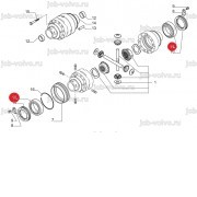 Подшипник дифференциала [6193375M1] для TEREX 860, 880.