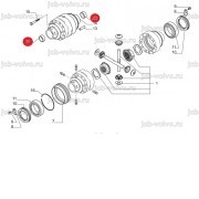 Втулка в корпус дифференциала [6193376M1] для TEREX 860, 880.