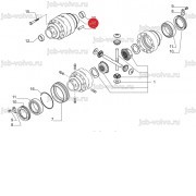 Корпус дифференциала [6193378M1] для TEREX 860, 880.