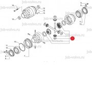 Набор шестерен и шайб дифференциала [6193366M91] для TEREX 860, 880.