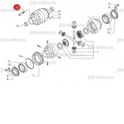 Болт крепления крышки дифференциала [6193379M1] для TEREX 970, TEREX 980.