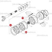 Тормозной диск (феродо) 3 шт. [6193395M1] для TEREX 970, TEREX 980.