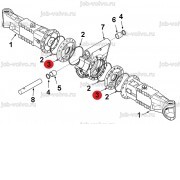 Боковая крышка суппорта дифференциала [6194259M1] для TEREX 970.