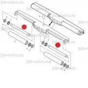 Ось отжимного ролика [2041091] для асфальтоукладчика VOGELE SUPER 1600-2/1800-2