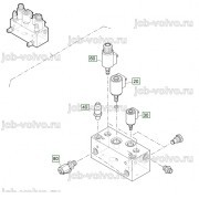 Блок клапанов: подача масла на трамбовку [2185735] для асфальтоукладчика VOGELE SUPER 2100-3